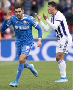 La efectividad del Getafe prolonga la crisis del Real Valladolid con el gol 2 Ángel Porro