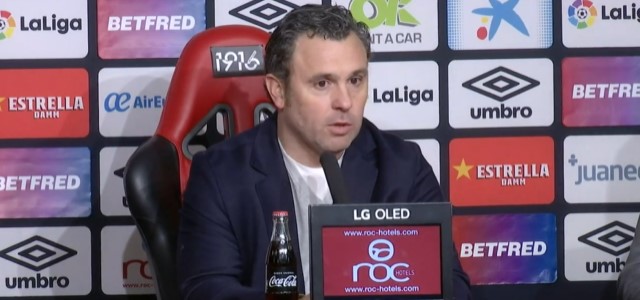 Sergio González: “La recompensa al trabajo está en el resultado”