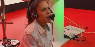 Alba Oliveros, narradora de LaLiga