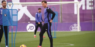 Latasa en un entrenamiento