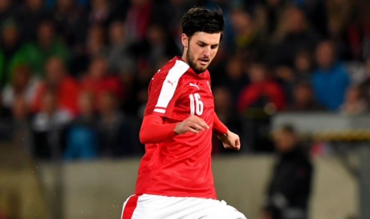 El rol de Grillitsch con Austria 1 Grillitsch Austria