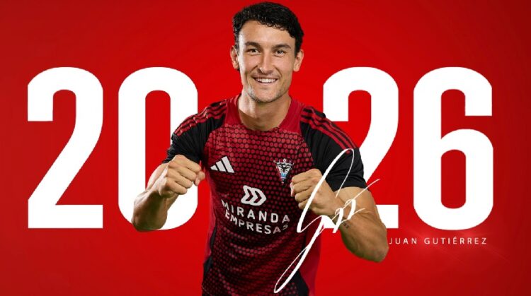 El Mirandés anuncia su primera renovación 1 Juan Gutiérrez, Mirandés