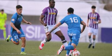 Bonilla, en un partido con el División de Honor