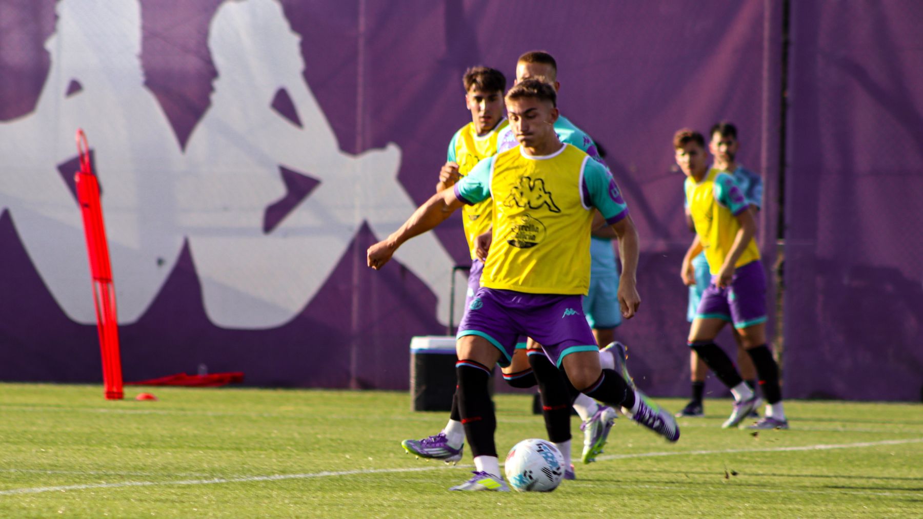 Chuki en un entrenamiento del Real Valladolid