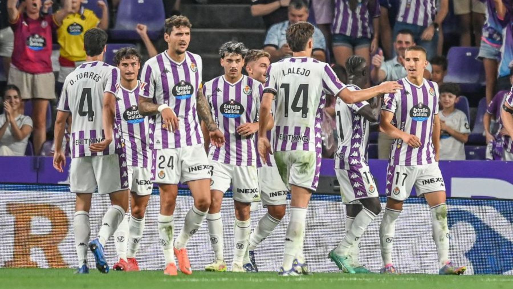 Tiempo después, Zorrilla vuelve a sonreír 2 El Real Valladolid celebra el primer gol de Amath