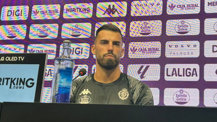 Guilherme Fernandes: "Tenemos un vestuario muy unido" 1 Guilherme Fernandes en la sala de prensa de Zorrilla