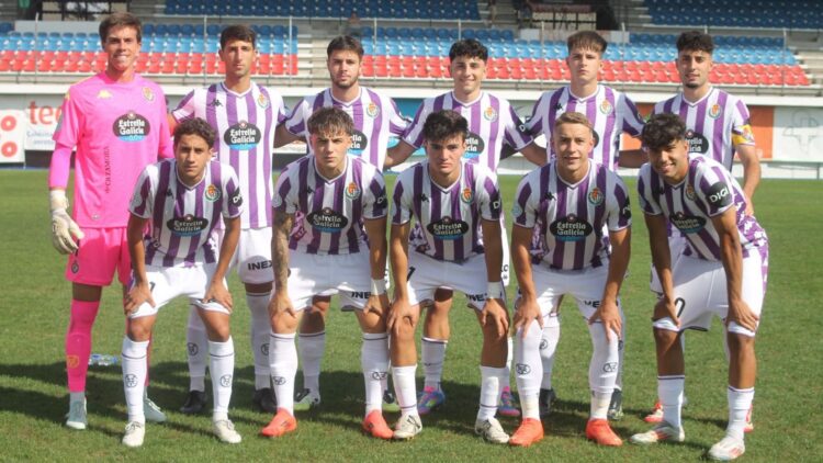 Un gol de Neira brinda la victoria al Promesas sobre la bocina 1 El once del Real Valladolid Promesas en la primera jornada ante la UD Ourense