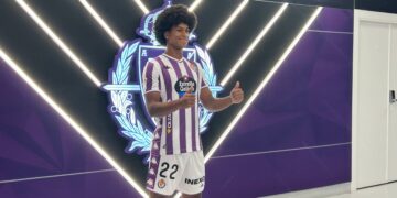 Peter Federico, en su presentación como jugador del Real Valladolid