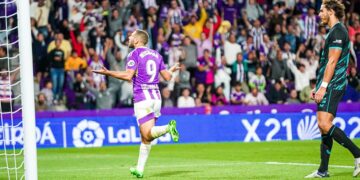 Weissman celebra su gol ante el Almería