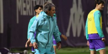 Guillermo Almada en un entrenamiento
