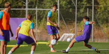 Juric en un entrenamiento del Real Valladolid