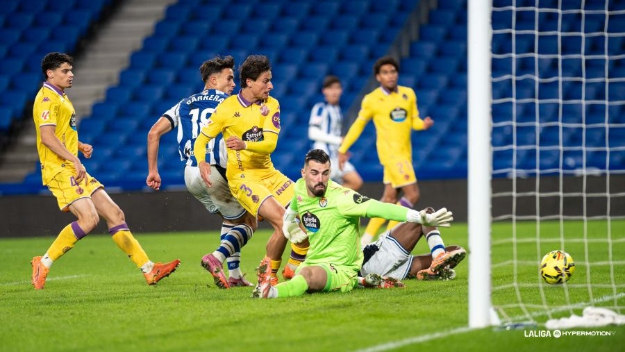 El Real Valladolid se ahoga en el diluvio 3 Gorka Carrera, Guilherme Fernandes